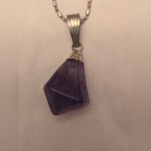 Purple Ameythst Pendant Necklace